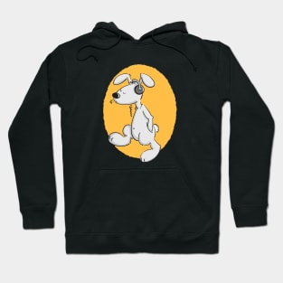 Relaxed rabbit with headphones Hoodie